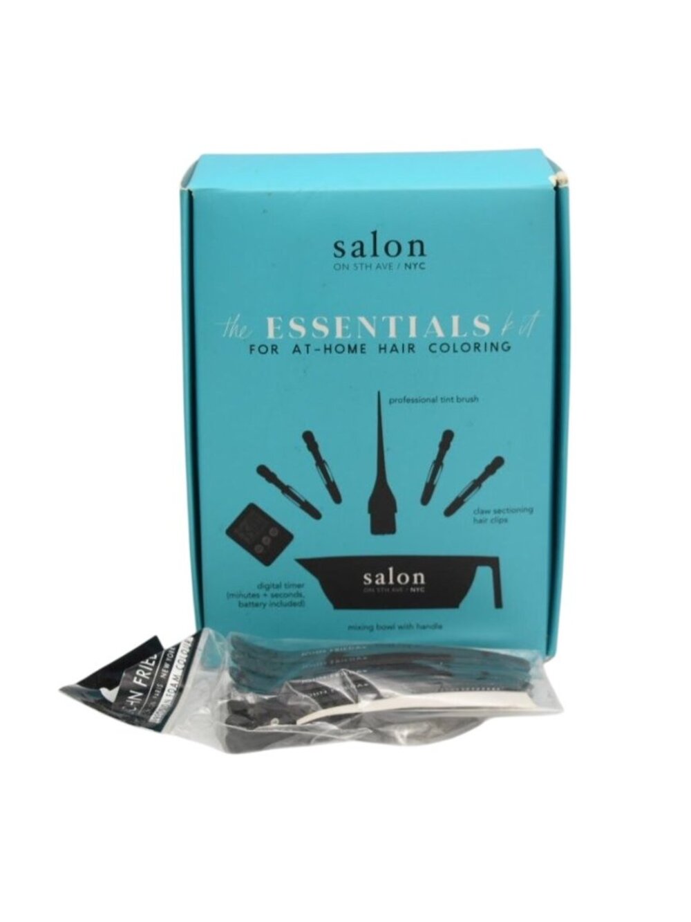 Salon On 5th Ave NYC Hair Coloring Essentials Kit + BONUS John Frieda Clips